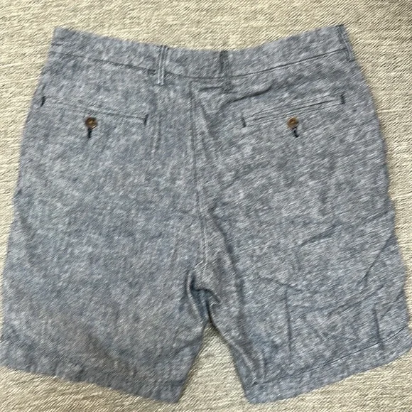 Excellent Condition, Men’s J.Crew Factory Navy Linen Shorts, Size 33 - Picture 4 of 5